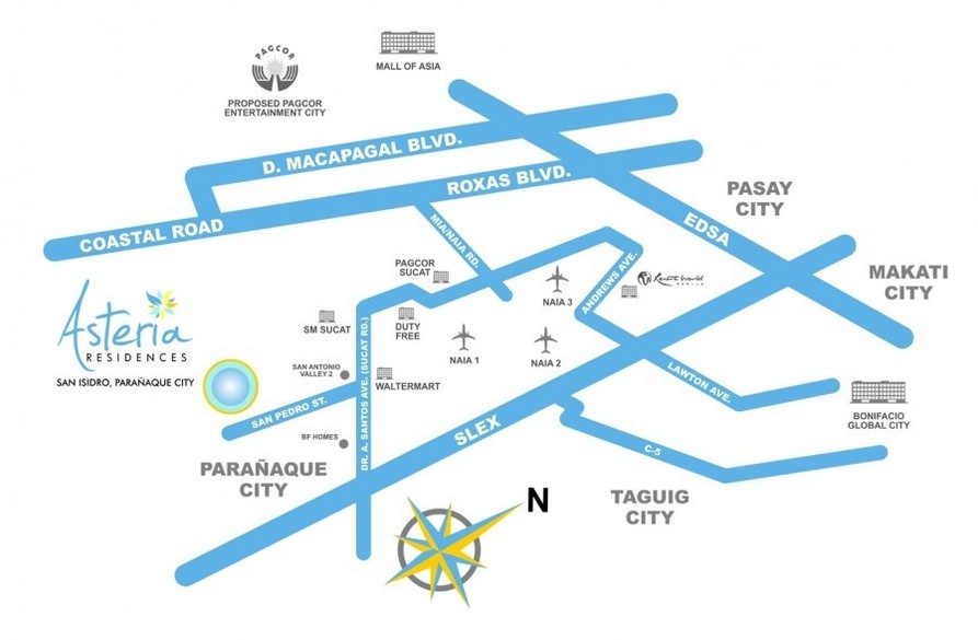 Location of Asteria Residences